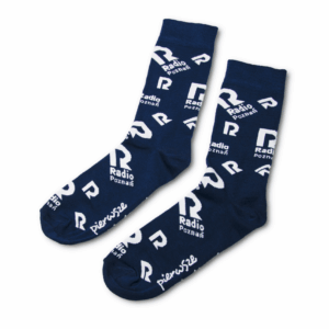 Skarpety z logo Radia Poznań